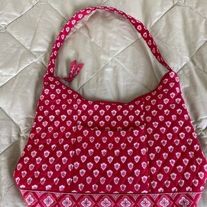 Vera Bradley red and white print purse